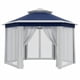 thumbnail image 5 of Qinaqin 13 x ft Pop Up Gazebo cm de Alturae agonal Canopy Shelter con 6 Zippered Malla Netting Event Tent Strong Steel Frame, 5 of 7