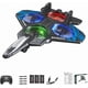 thumbnail image 1 of Avión de combate de espuma con control remoto y luces LED de 360°, avión de combate acrobático RC, avión de juguete con flotador automático, chorros de caída, avión de control remoto., 1 of 1
