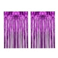 thumbnail image 5 of S SERENABLE 2Pcs Foil Fringe Curtains Foil Curtain Backdrop Party Decorations Photo Background Backdrop for Anniversary Birthday Carnival Rose Red, 5 of 8