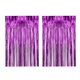 thumbnail image 5 of 2 cortinas con flecos de aluminio para decoración de fiestas, versátiles fondos para fotomatón. Rosa roja, 5 of 9