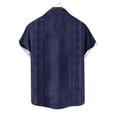thumbnail image 6 of Guluxicc Men's Beach Tops Button Down Collared Short Sleeve Shirts Regular Fit Summer Vacation Outdoor Casual Tops, 6 of 6