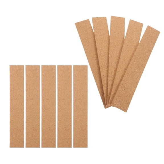 Zehuanyu 10 Pcs Collapsible Cork Bulletin Board Strips Office 30.00X5.00X0.60CM Brown