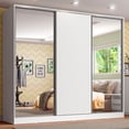 thumbnail image 2 of Ropero Closet Madesa Royale 3 Puertas 2 Espejo Blanco, 2 of 5