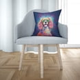 thumbnail image 3 of Hippie Cavalier King Charles Spaniel Portrait oil painting Watercolor Tie-dye Vintage Pillow Cushion Double Sided Dog Lover Gifts Throw Pillow - 00015, 3 of 4