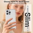 thumbnail image 5 of Cute Phone Case for iPhone 16 Pro Max Case Polka Dot Fashion Aesthetic Design for Women Girls, Slim TPU Shockproof Protective Phone Cover for iPhone 16 Pro Max - White, 5 of 5