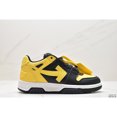 thumbnail image 3 of OFF WHITE Zapatos De Tablero De Encaje De Cuero Blanco En Negro Y Amarillo, 3 of 3