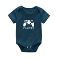 thumbnail image 3 of ZCFZJW Daddy & Me Family Matching Outfit Funny Letters Print Summer Short Sleeve Graphic Dad T-Shirts Tops and Cute Baby Rompers Trendy Father's Day Holiday Gift Parent-Child Set #04 Son-3-6 Months, 3 of 4