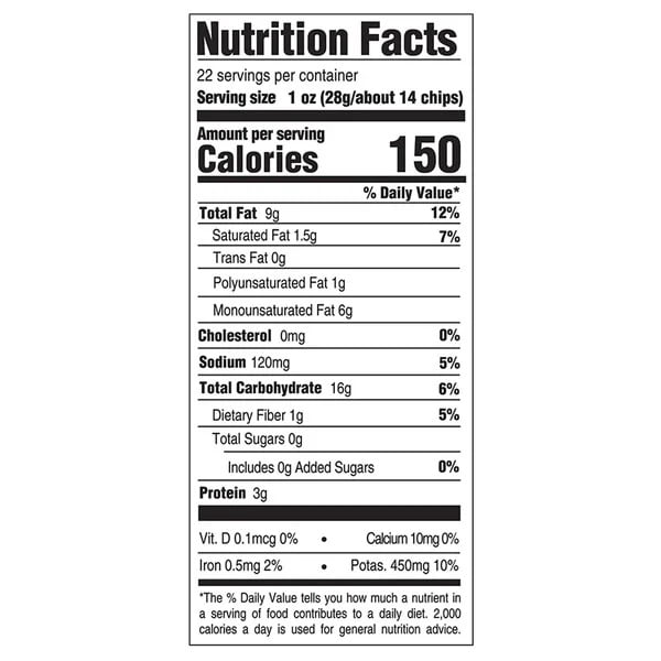 22 oz Boulder Canyon Avocado Oil Sea Salt Kettle  Chips