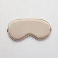 thumbnail image 1 of Máscara de ojos de seda con el mismo color y el mismo borde, antifaz para dormir de viaje, transpirable, con hebilla ajustable para adultos, 1 of 5