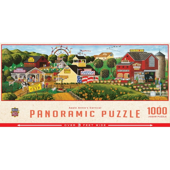 MasterPieces 1000 Piece Jigsaw Puzzle - Apple Annie's Carnival - 13"x39"