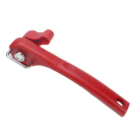 

LIZEALUCKY Stainless Steel Single Handle Cans Opener Portable Manual Bottle Opener Jar Opener Men Husband Father Dad Grandpa Boyfriend[Red]
