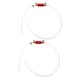thumbnail image 1 of Pair of 6mm Brake Bleeder Hoses, Durable, Reliable and Long Lasting, with One-Way Check Valve, Universal Bleeding Tool Kit for Motorcycle and Car, 1 of 3