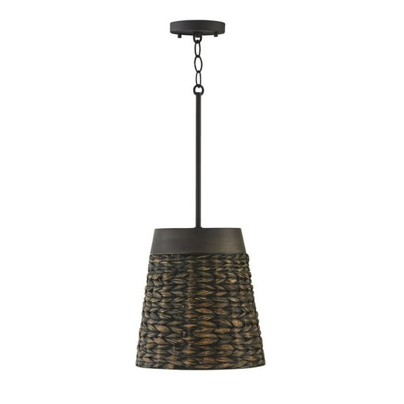 Capital Lighting 343911 Tallulah 12" Wide Pendant - Charcoal Wash