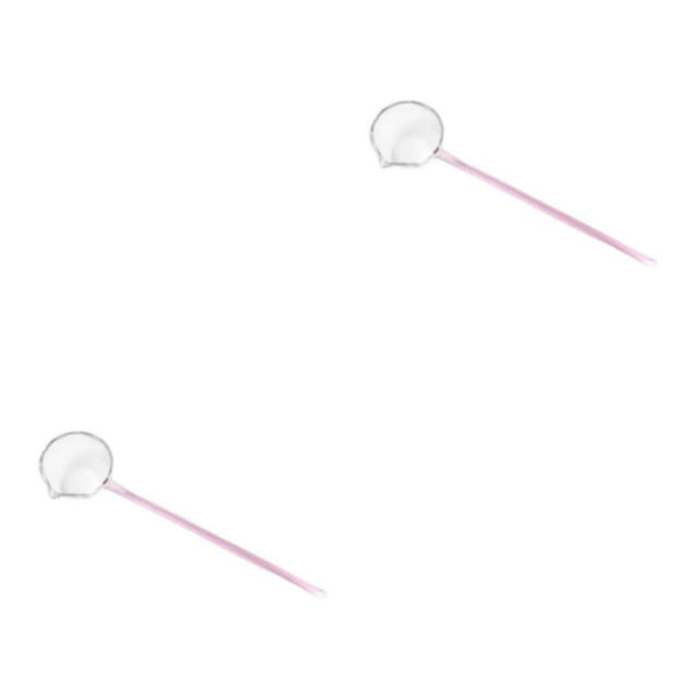 Guardoinrt Ladle Spoon for Cooking Sauces and Gravy in Restaurants Pink 252x62mm 2Set