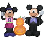 5.5 ft. L Halloween Airblown Inflatables Mickey And Minnie