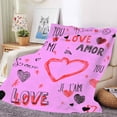 thumbnail image 5 of Hfolob Valentine's Day Blanket Flannel Decorative Blanket Air Conditioning Blanket Throw Blanket Room Decor, 5 of 6