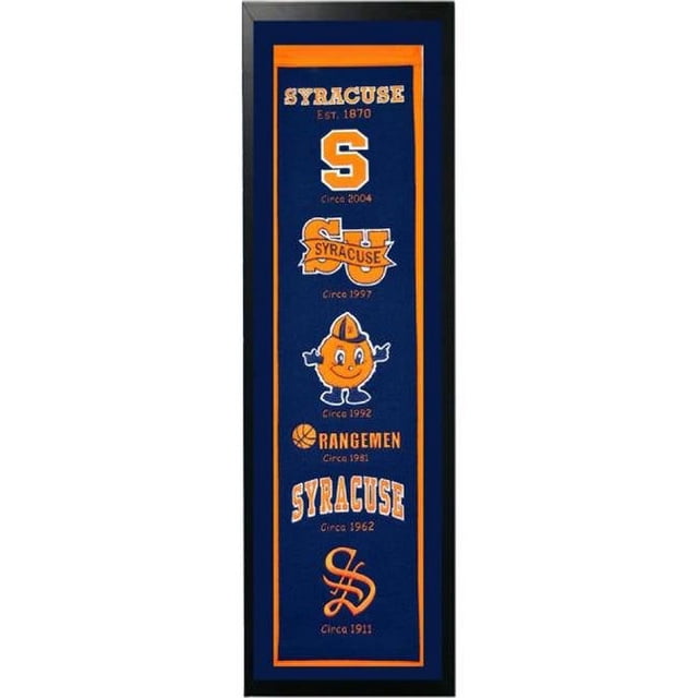 Encore Select 109-42 Syracuse Logo History Felt Banner - 14 x 37 in.