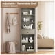 thumbnail image 3 of Gris estilo rural bathroom almacenamiento gabinete: narrow estante de libros con estantes y cajón, perfect para bathrooms, 3 of 6