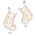 thumbnail image 3 of Yiaed Tropical Fruit Print Christmas Stockings, Christmas Stockings Hanging Ornaments, Christmas Stockings for Family Christmas Holiday Decorations, 3 of 7