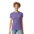 thumbnail image 3 of Gildan Softstyle Women’s T-Shirt, Semi-fitted 100% ring-spun cotton Tee, Heather Purple Shirt Size-2XL, 3 of 5