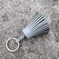 thumbnail image 4 of tredstone Keychain Decorative Keyring Leather Pendant Tassel Handmade Handicraft Key Chain Hanging Decoration Holder Purse Wallet Gray, 4 of 6