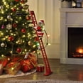 thumbnail image 5 of Mr. Christmas 43 in. Animated Ladder Climbing Sculpted Black Santa, 5 of 6