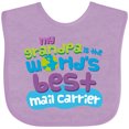 thumbnail image 3 of Inktastic Mail Carrier Grandpa Mailman Boys or Girls Baby Bib, 3 of 4