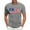 Gray, variant on Men's Patriotic Graphic Crewneck Sweatshirt, Soft Fleece Lining with Independence Day Theme for Casual Lounging ,Army Green L