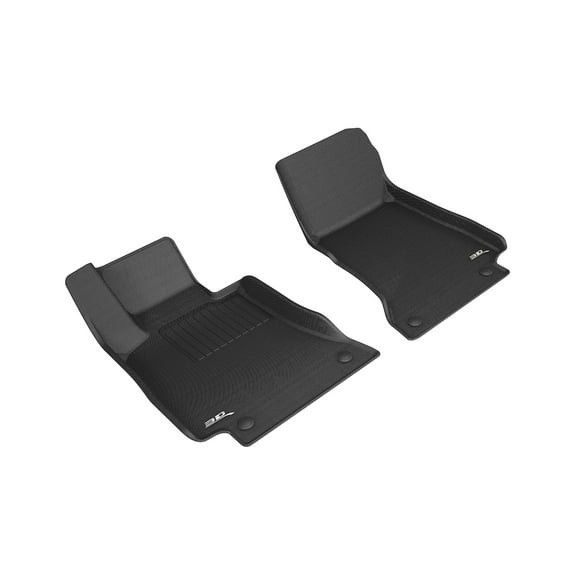 3D MAXpider Custom Fit Kagu Floor Mat (Black) Compatible with Mercedes-Benz E-Class Coupe/Convertible (C238/A238) 2018-2023 / AMG E53 Coupe/Convertible 2019-2023 - R1