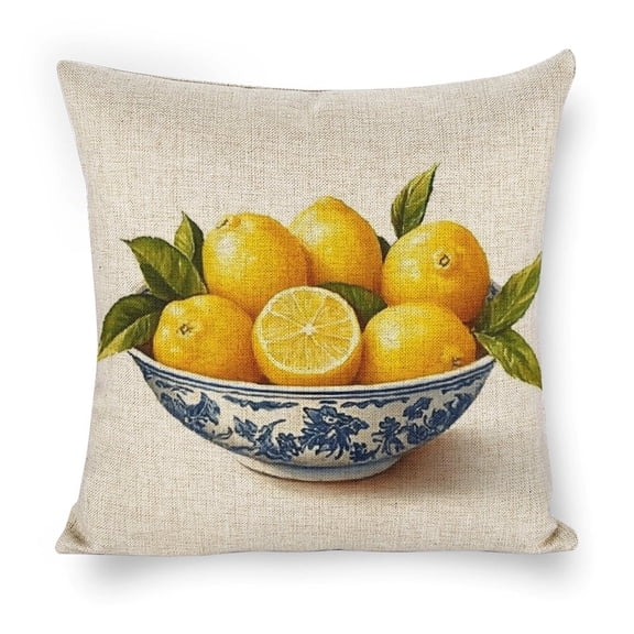 lemons bowl still lifeLinen toss pillowcase decoration pillowcase gifting preferred 18x18 inch cushion cover sofa pillowcase sofa bedroom living room car