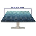 thumbnail image 5 of Boho Fitted Square Tablecloths, Navy Blue Waterproof Wipe Clean Table Cloth, for Indoor Outdoor Party Dinner Patio, Fit for 34'''' x 34''''Square Table, Suitable for 34 x 34 in table, 5 of 5