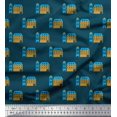 thumbnail image 1 of Soimoi Poly Georgette Fabric House Architectural Decor Fabric Printed Yard 52 Inch Wide, 1 of 5