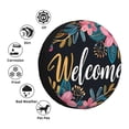 thumbnail image 4 of Gaeub Floral Welcome Sign 14-17in Tire Cover, Spare Tire Cover, for Camper Caravan, Trailer, Car, Truck, SUV, Jeep-, 4 of 6
