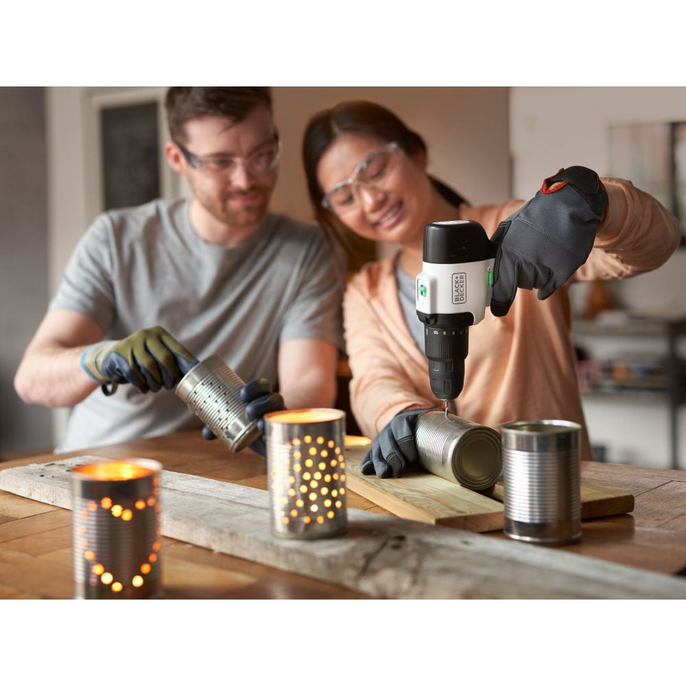 BLACK+DECKER Reviva 12V MAX* Cordless Hammer Drill with Charger and Screwdriver Bit (REVCHD12C)
