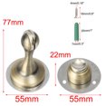 thumbnail image 2 of Uxcell 55 mm Soft Catch Non-noise Magnetic Home Doorstop Protector Stainless Steel 1 Pcs Bronze Tone, 2 of 7