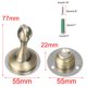 thumbnail image 2 of Uxcell 55 mm Protector de Tope de Puerta Magnético Silencioso de Acero Inoxidable 1 Pcs Tono Bronce, 2 of 7