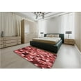 thumbnail image 5 of Ahgly Company Machine Washable Indoor Rectangle Transitional Red Area Rugs, 3' x 5', 5 of 7