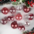 thumbnail image 3 of Christmas Ball Ornaments,Happon Plastic Shatterproof Christmas Balls,Clear Plastic Decorative Balls Baubles Set for Holiday Party Thanksgiving Office (30 Packs,60mm/2.36"), 3 of 6