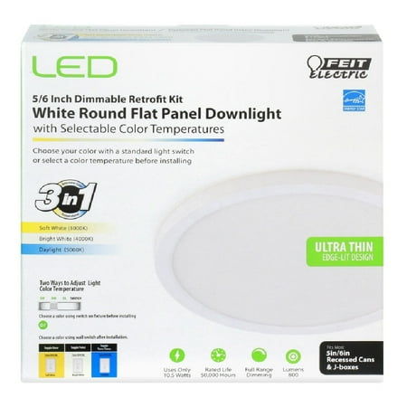 

Feit Electric Feit Electric 74206/CA Round LED Recessed Downlight White 10.5 W