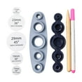 thumbnail image 3 of Button Maker Tool Handmade Cover Button Round Button Base Easy to Use DIY Button, 3 of 9