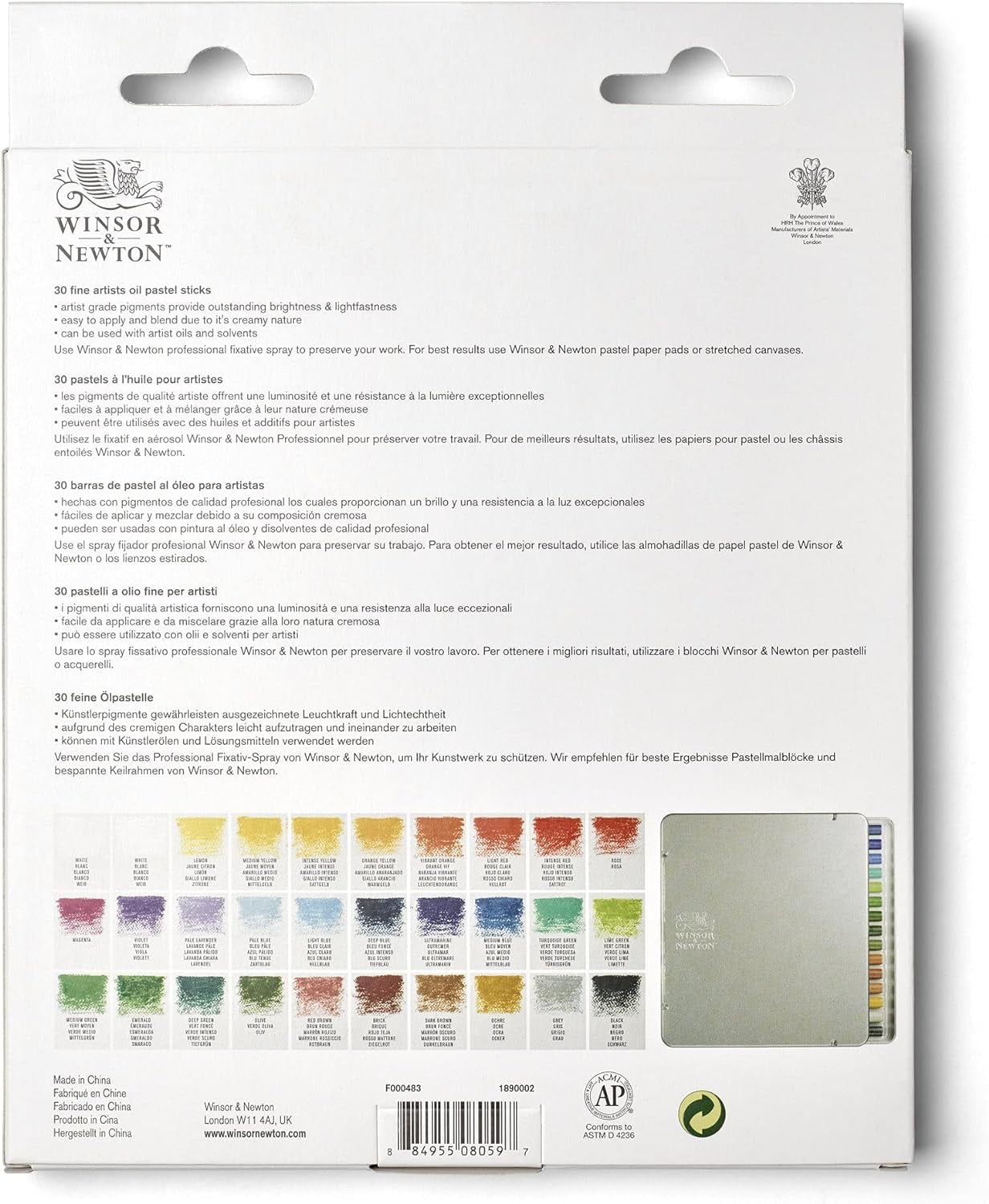 Winsor & Newton Oil Pastels - Set of 30