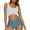 White, variant on Miqool Women's One Piece Swimsuits Cutout Front Tie Tummy Control Bathing Suits Color Block Slimming Athletic Modest Swimwear