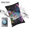 thumbnail image 6 of Yiaed Colorful Mushroom Print Brushed Microfiber Envelope Pillowcases, Standard,Envelope Closure Pillow Cases(No pillow core)-14"x20", 6 of 6