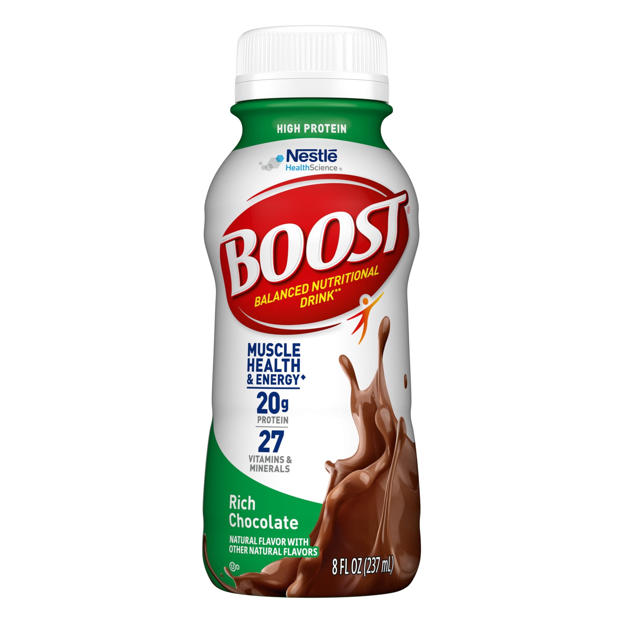 BOOST High Protein Nutritional Drink, Rich Chocolate, 20g Protein, 1 - 8 fl oz Bottle