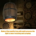 thumbnail image 2 of Creative Retro Distinctive Wood Barrel Fixture Ceiling Pendant Decoration Lamp Lighting Bar Restaurant Cafe Light, 2 of 7