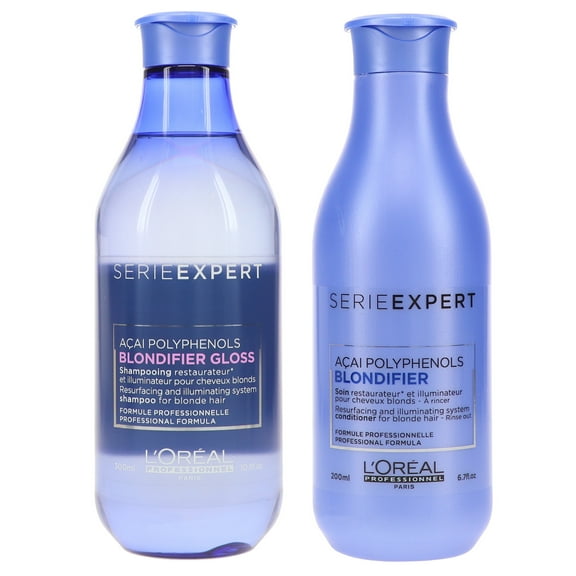 L'Oreal Professionnel Serie Expert Blondifier Shampoo Gloss 10.1 oz & Conditioner 8.45 oz Combo Pack