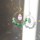 thumbnail image 5 of Colgante de metal con forma de círculo de luna de cristal para decoración del hogar morado Ehuebsd Libre de BPA, 5 of 9
