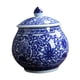 thumbnail image 2 of Jarrones de porcelana azul y blanca con diseño de jengibre, floreros de cerámica, macetas, botes para té y capullos. Floral, 2 of 9