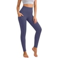 thumbnail image 3 of TGPMGRZ Leggings for Women Lifting High Waisted Elastic Yoga Pants Workout Leggings with Pockets Yoga Leggings for Sport Purple Size XS, 3 of 5
