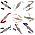 thumbnail image 6 of Women's belt Crystal Wedding Belts Satin Rhinestone Wedding Dress Belt Wedding Accessories Bridal Ribbon Sash Belt Snow bud color, 6 of 7